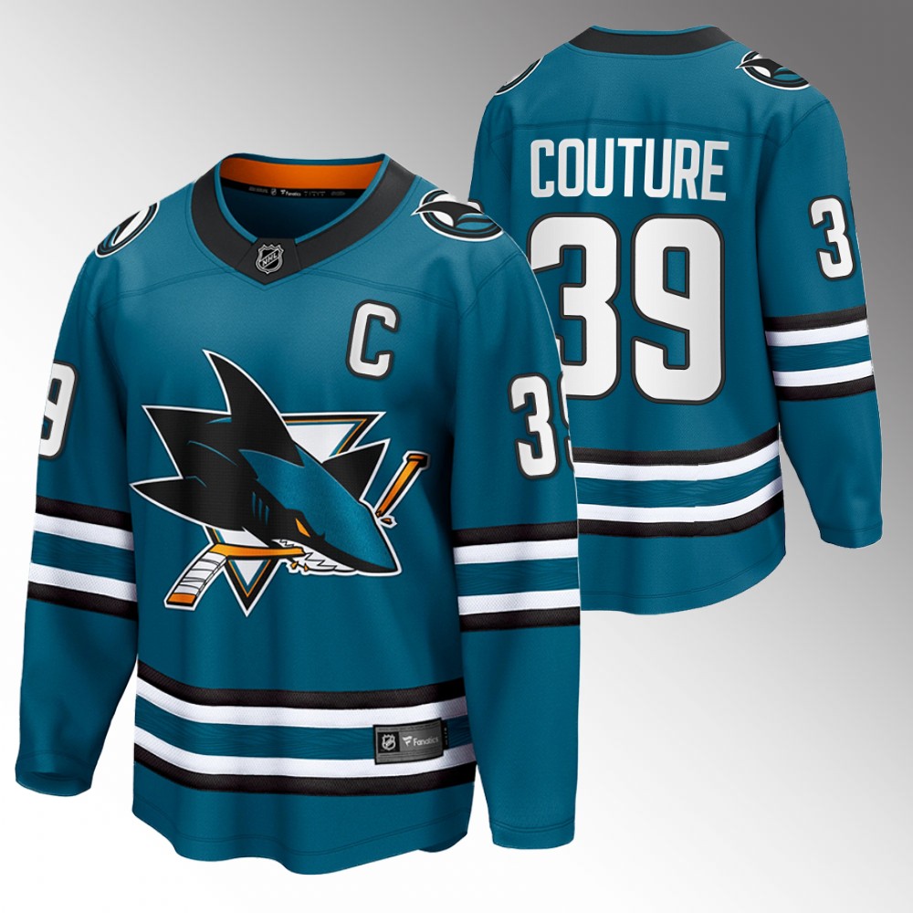 Sharks Logan Couture Jersey Home Teal The Evolve Men