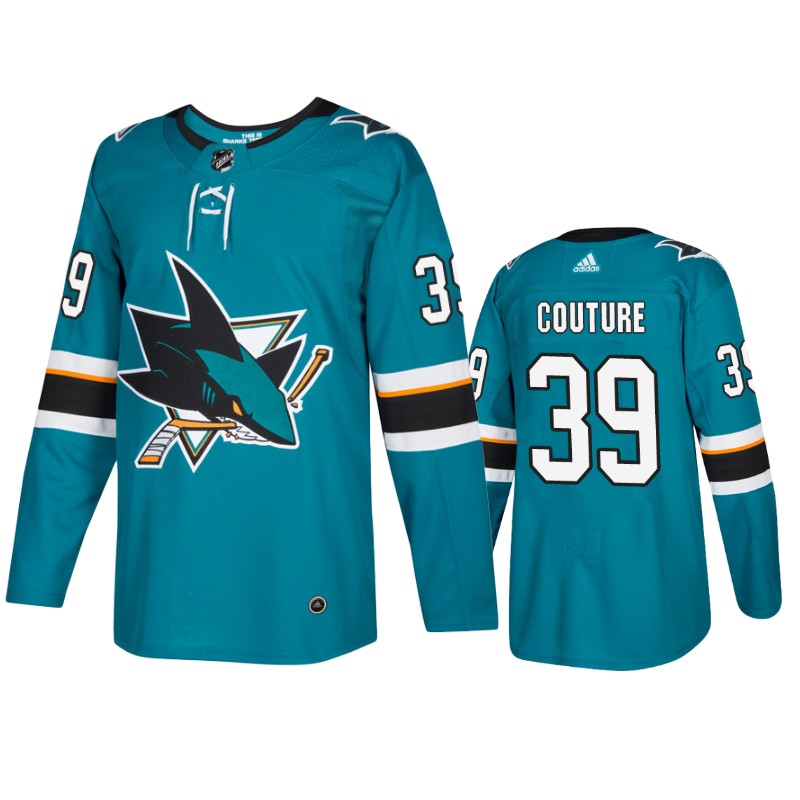 Sharks Logan Couture Teal Home Jersey