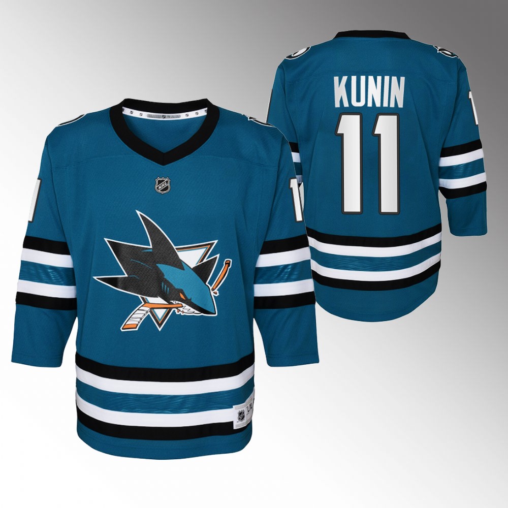 Sharks Luke Kunin 2022-23 Home Jersey Youth Replica