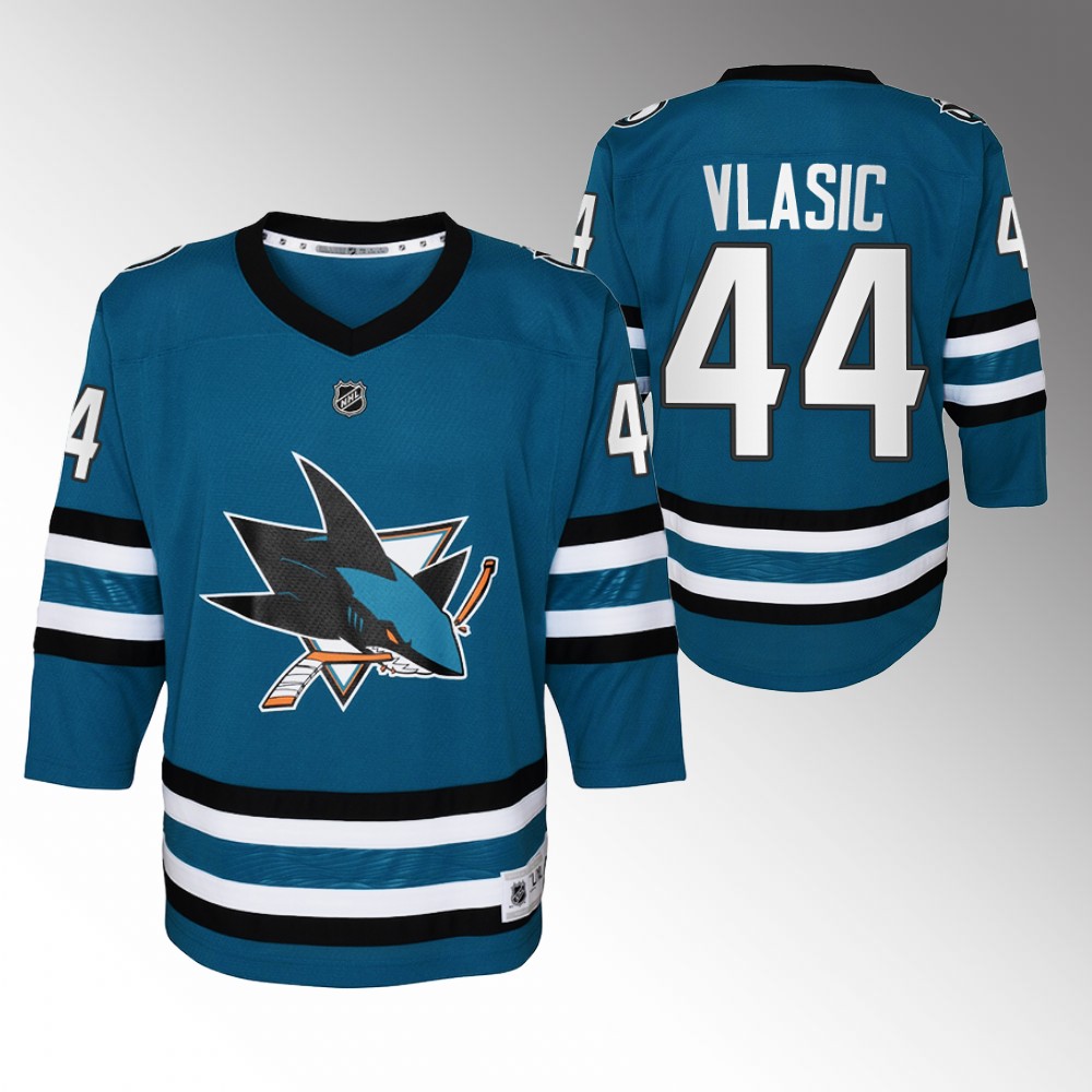 Sharks Marc-Edouard Vlasic 2022-23 Home Jersey Youth Replica