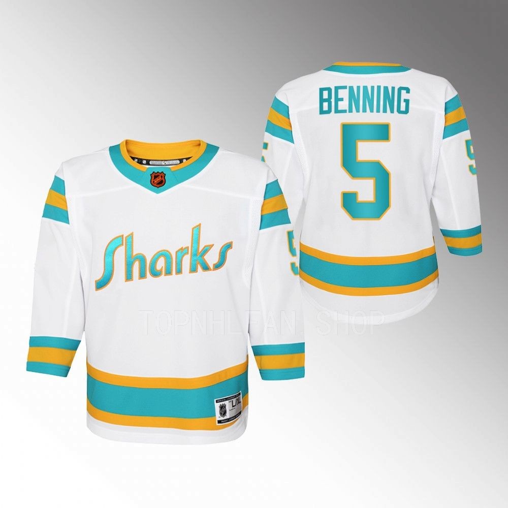 Sharks Matt Benning 2022 Special Edition 2.0 Jersey Youth Replica