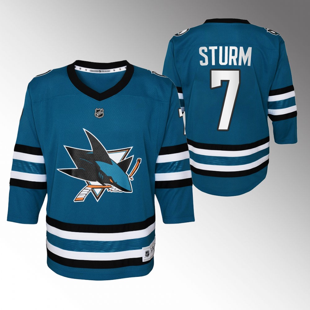 Sharks Nico Sturm 2022-23 Home Jersey Youth Replica