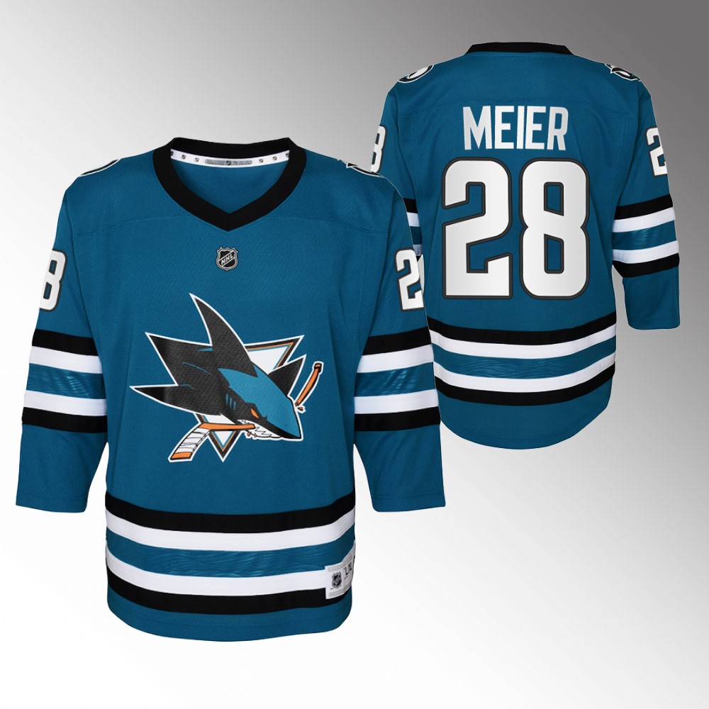 Sharks Timo Meier 2022-23 Home Jersey Youth Replica