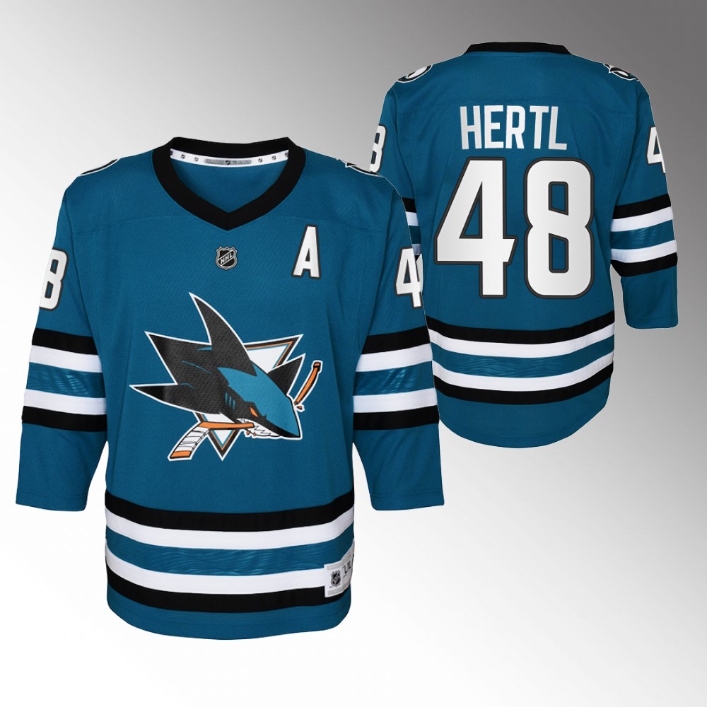Sharks Tomas Hertl 2022-23 Home Jersey Youth Replica