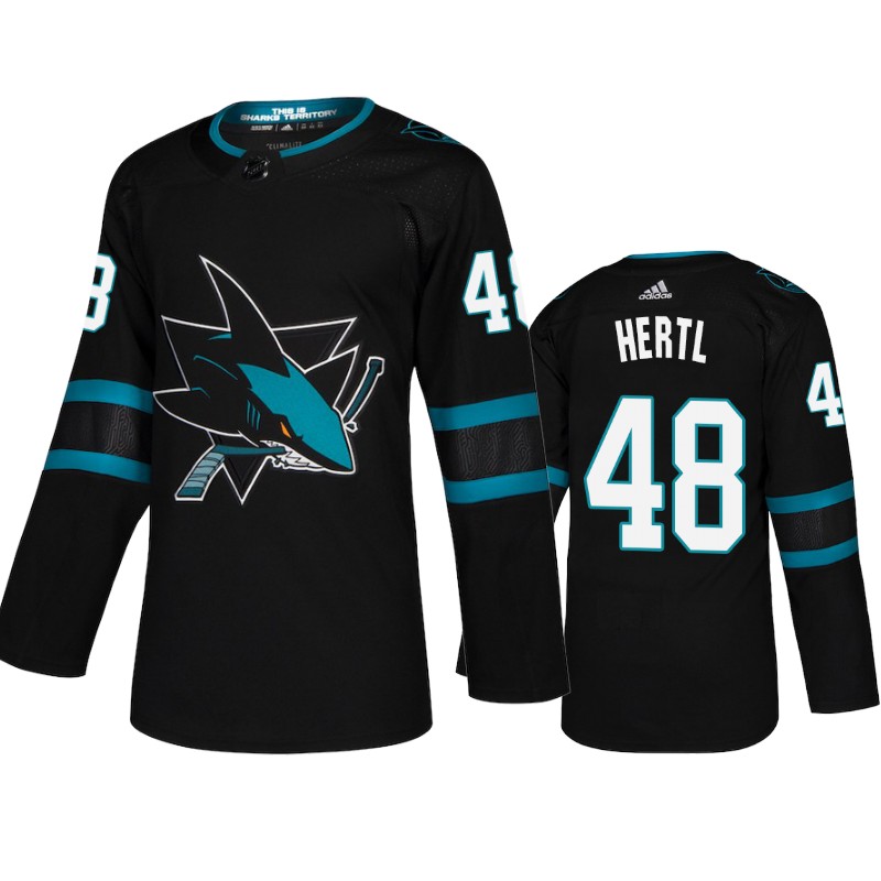 Sharks Tomas Hertl Black Authentic Pro Alternate Jersey