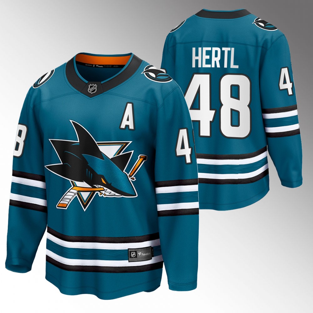 Sharks Tomas Hertl Jersey Home Teal The Evolve Men