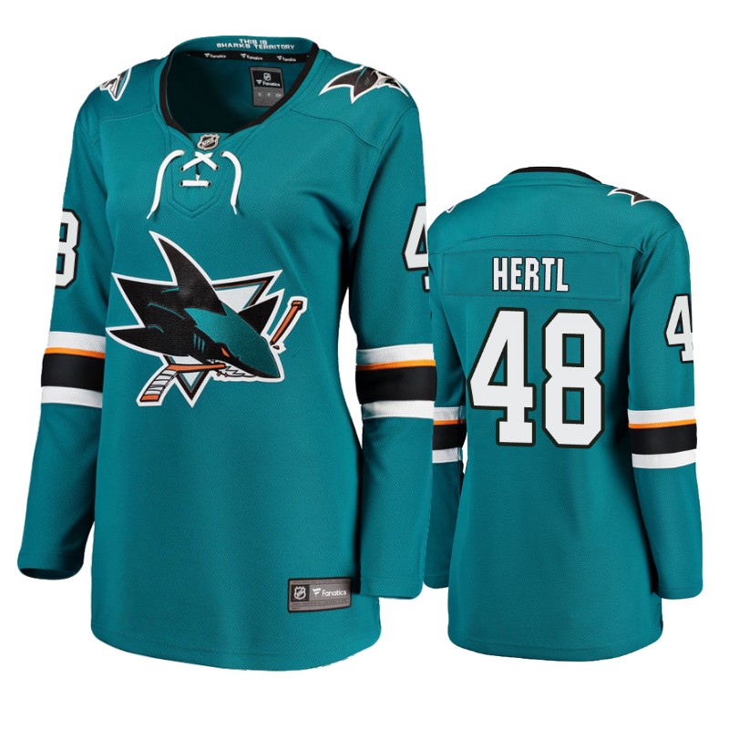 Sharks Tomas Hertl Teal Breakaway Player Home Jersey