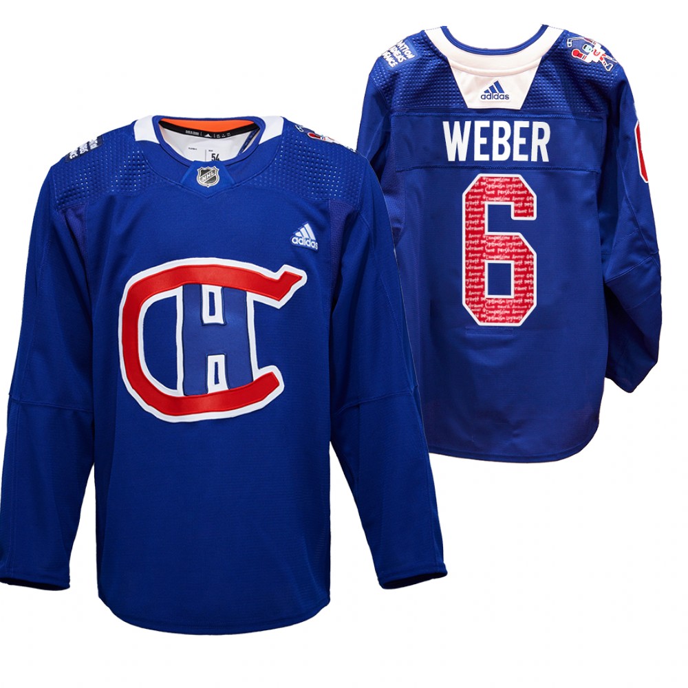 Shea Weber Canadiens RadioTeleDON Jersey Royal Special Edition