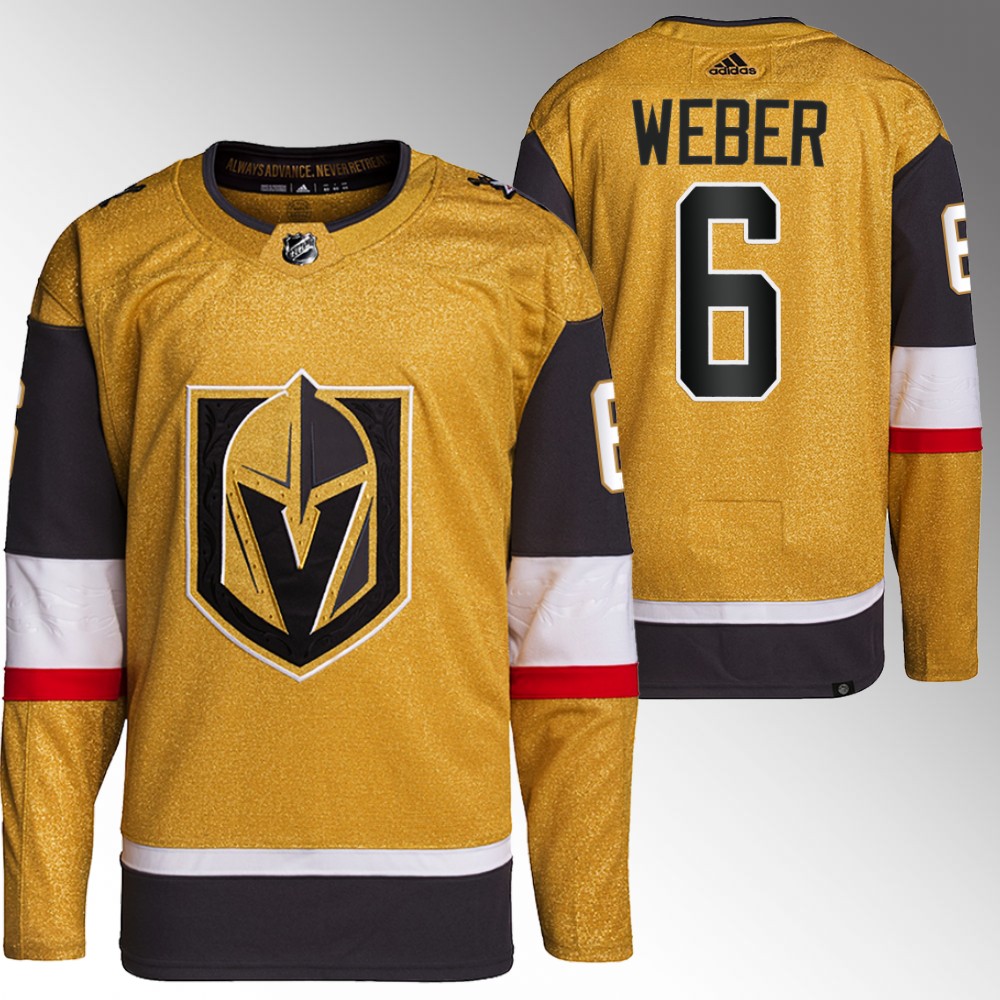 Shea Weber Vegas Golden Knights Gold Authentic Primegreen Alternate Jersey