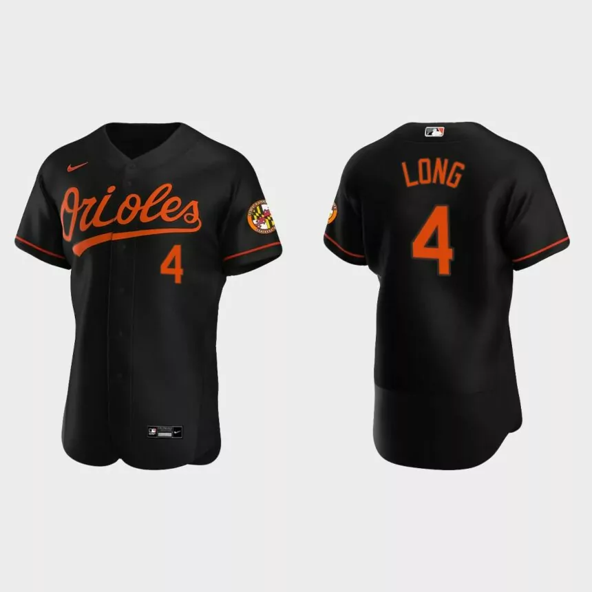 Shed Long Jr. Baltimore Orioles Authentic Alternate Jersey – Black