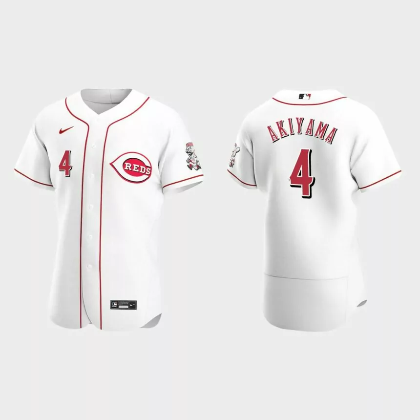 Shogo Akiyama Cincinnati Reds Authentic Home Jersey – White