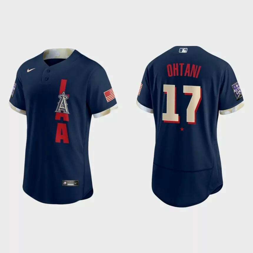 Shohei Ohtani Los Angeles Angels 2021 MLB All-Star Game Authentic Jersey – Navy