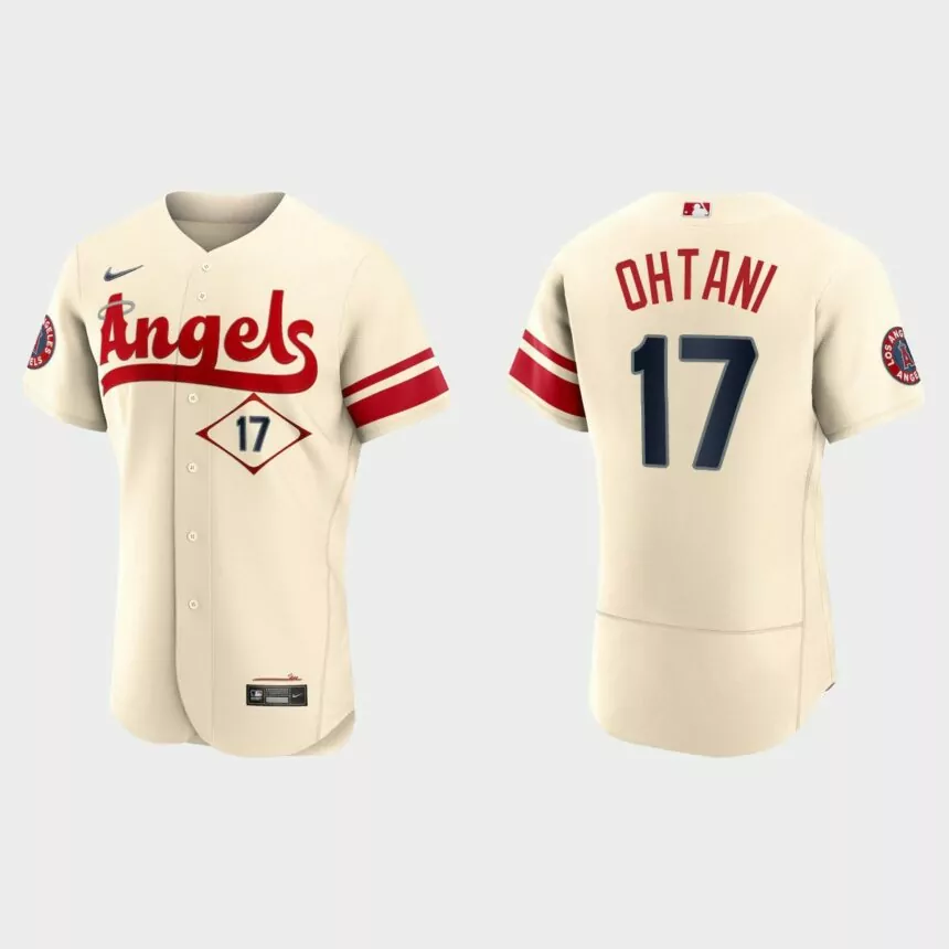 Shohei Ohtani Los Angeles Angels 2022 City Connect Jersey – Cream