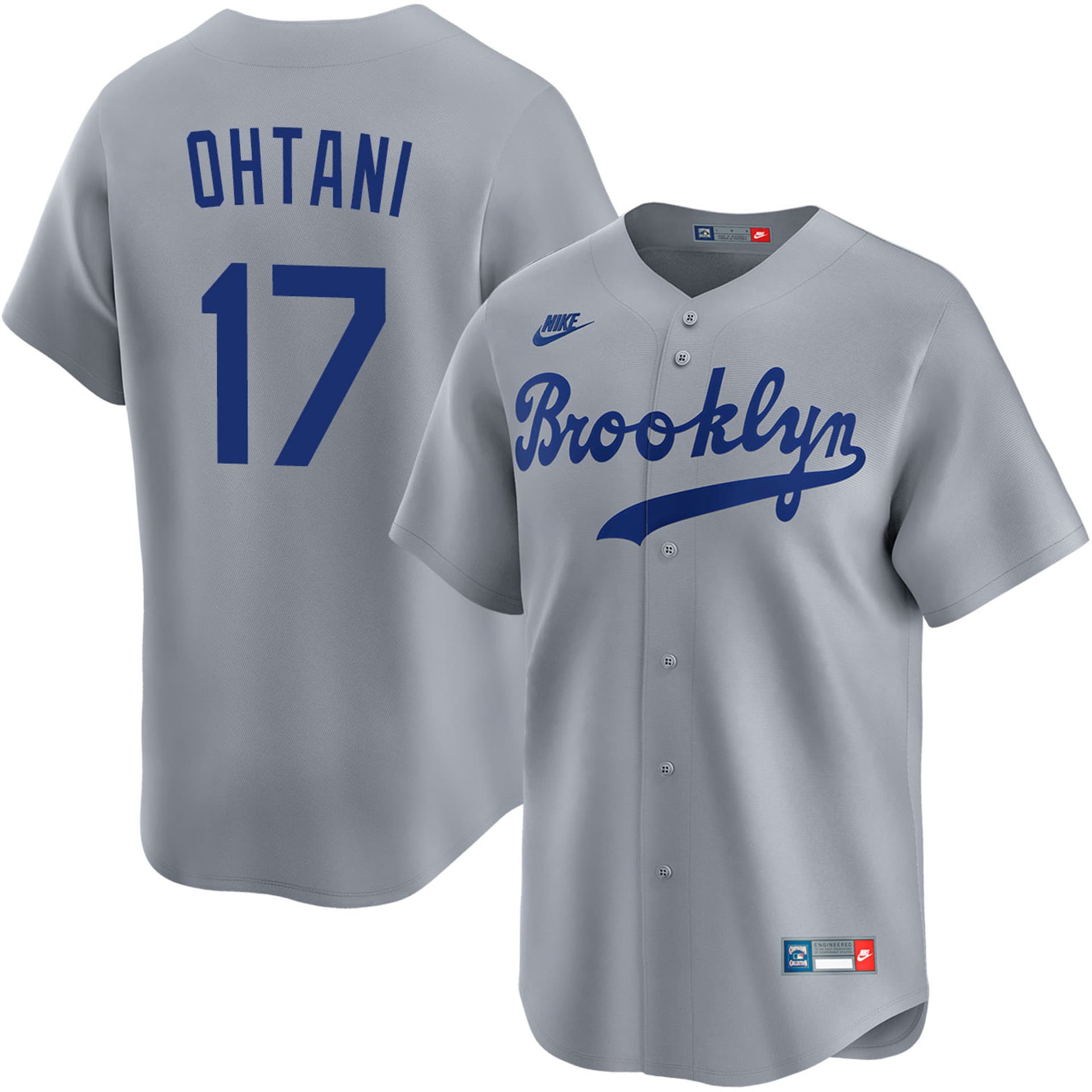 Shohei Ohtani Los Angeles Dodgers Cooperstown Brooklyn Road Jersey