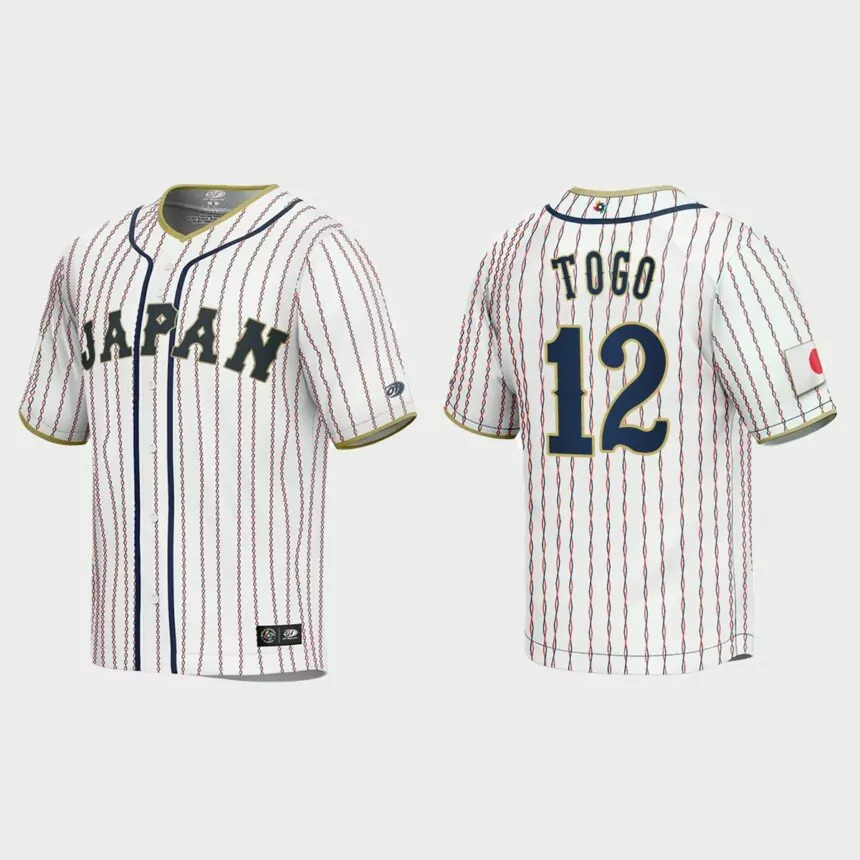 Shosei Togo Japan Baseball 2023 World Baseball Classic Jersey – White