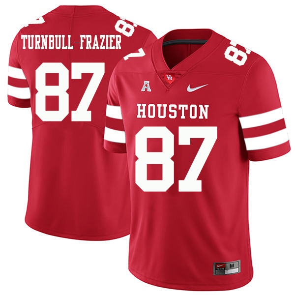 Sid Turnbull-Frazier Houston Cougars Men's Jersey - #87 NCAA Red Stitched Authentic