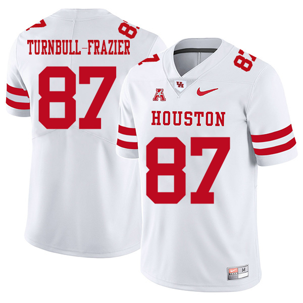 Sid Turnbull-Frazier Houston Cougars Men's Jersey - #87 NCAA White Stitched Authentic