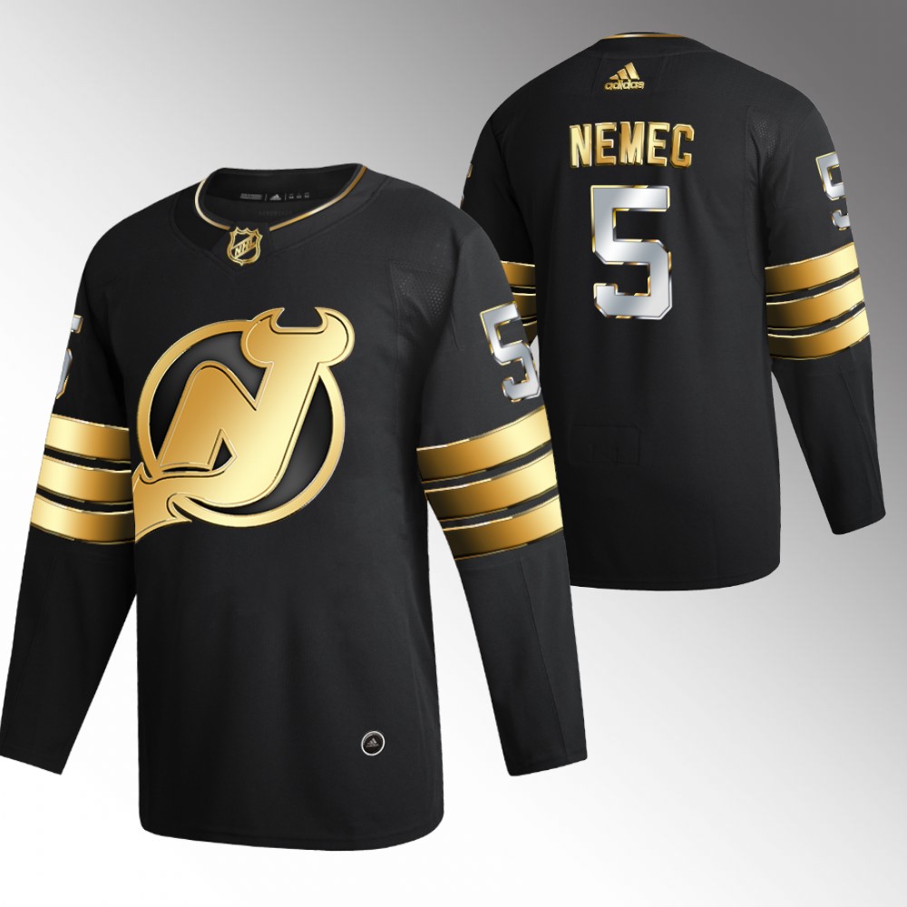 Simon Nemec Devils Golden Edition Jersey Black Authentic