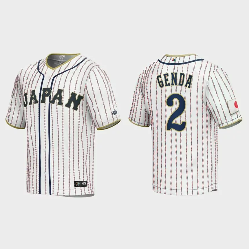 Sosuke Genda Japan Baseball 2023 World Baseball Classic Jersey – White