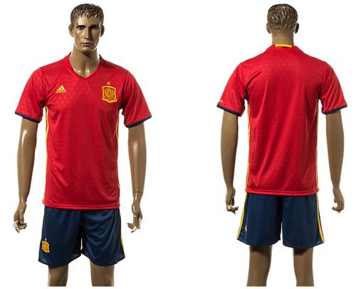 Spain #21 Silva Home Soccer Country Jersey