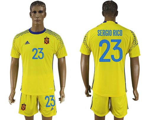 Spain #25 Reina Green Goalkeeper Soccer Country Jersey