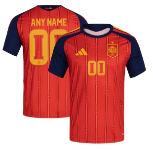 Spain National Team adidas FIFA x World Cup 2026 Home Replica Custom Jersey - Red