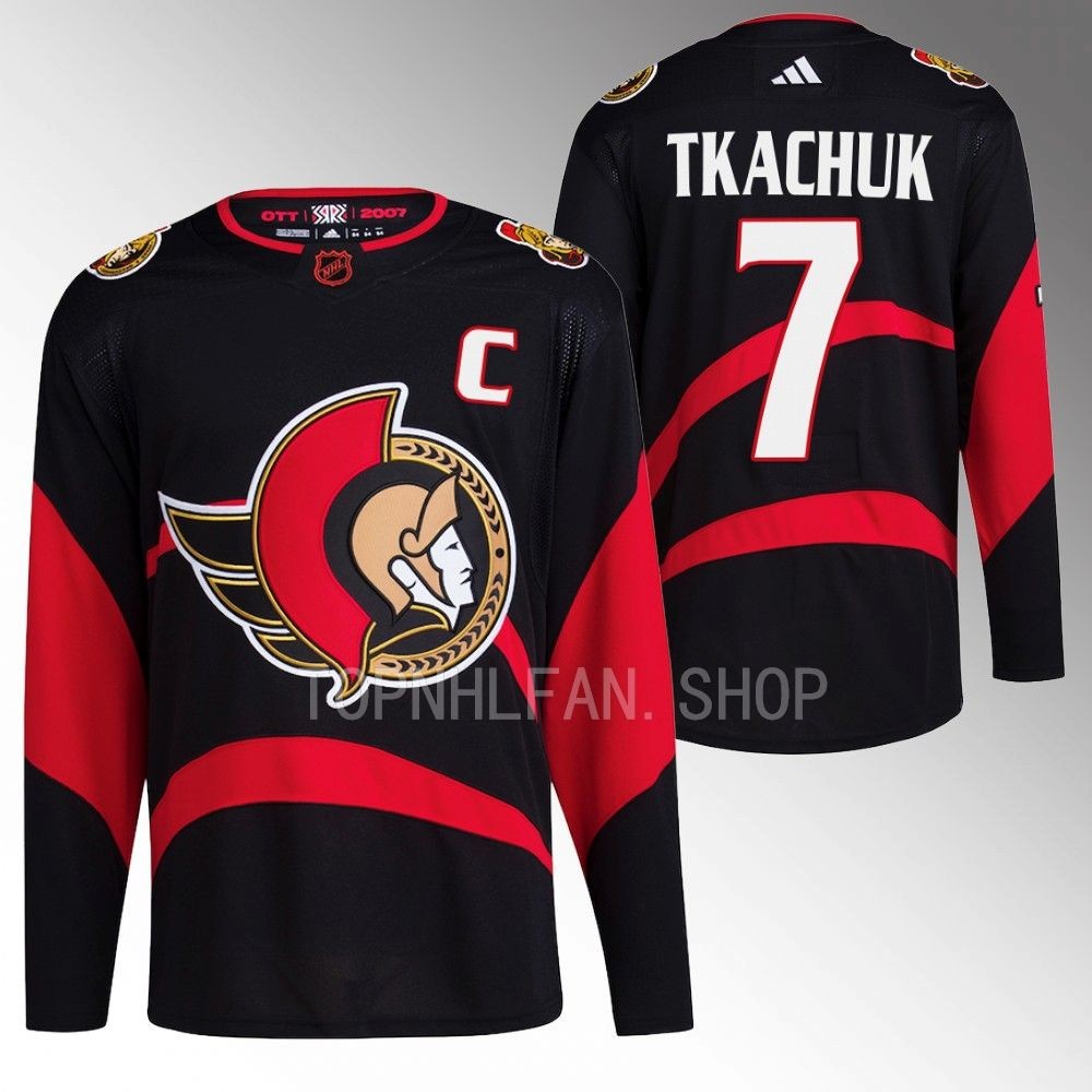Special Edition 2.0 Ottawa Senators Brady Tkachuk 2022 Black Breakaway Jersey men's