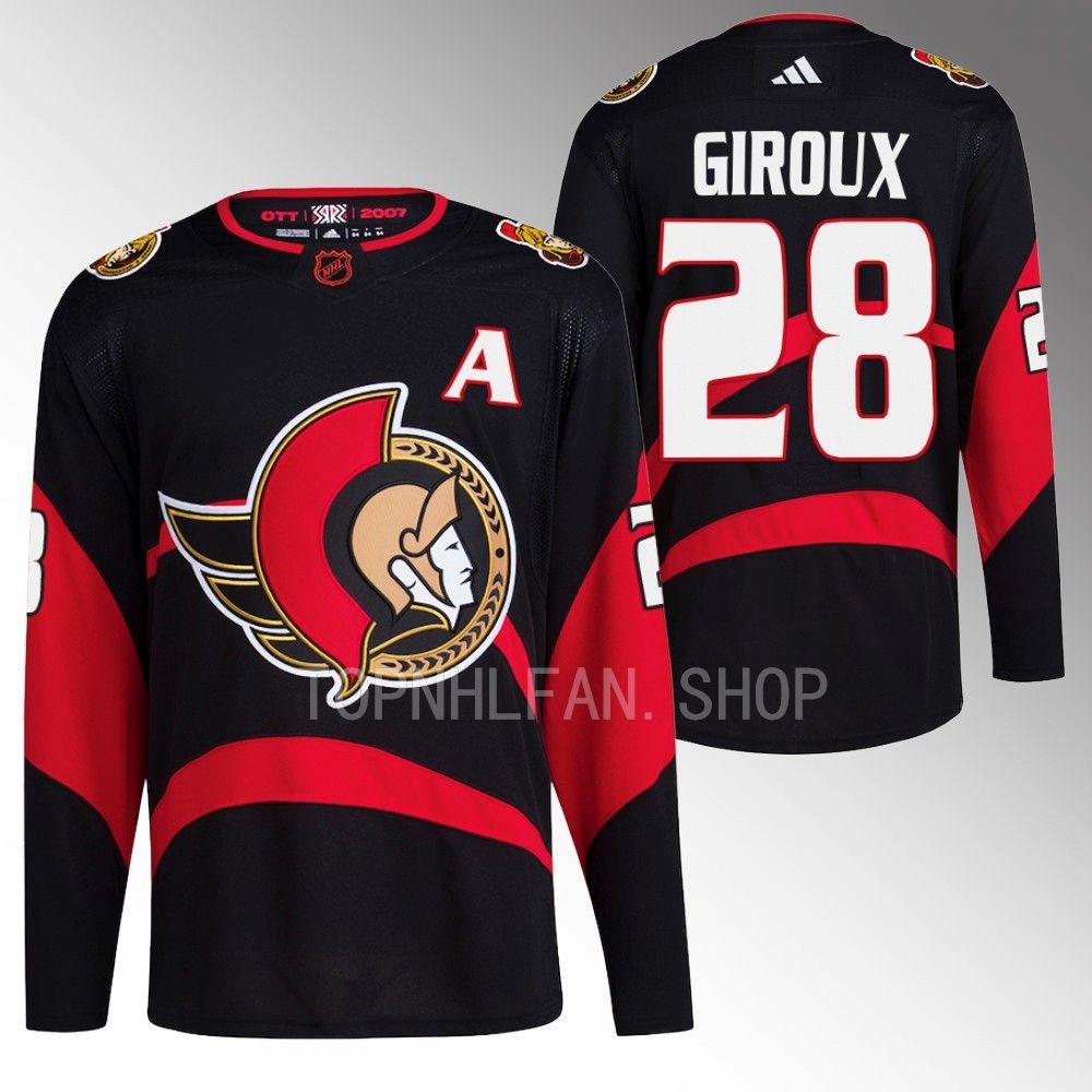 Special Edition 2.0 Ottawa Senators Claude Giroux 2022 Black Breakaway Jersey men's