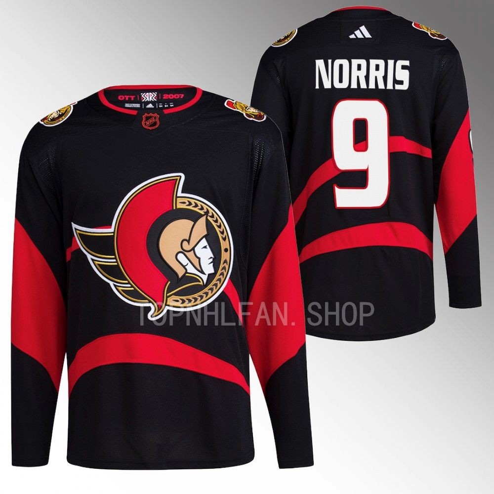 Special Edition 2.0 Ottawa Senators Josh Norris 2022 Black Breakaway Jersey men's