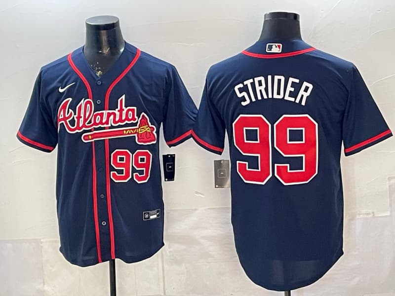 Spencer Strider 99 Atlanta Braves   Jersey