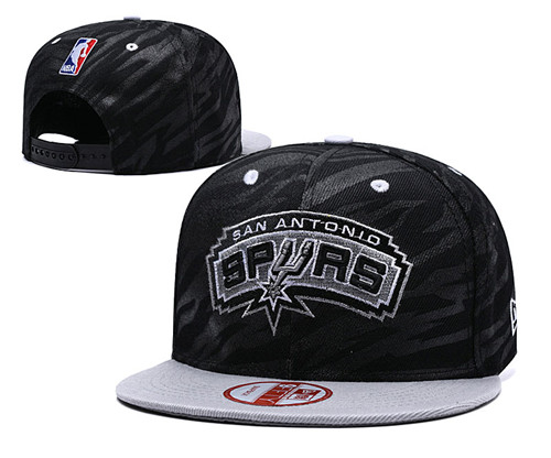 Spurs Fresh Logo Black Adjustable Hat TX