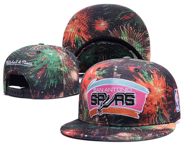 Spurs Team Logo Mitchell & Ness Adjustable Hat GS