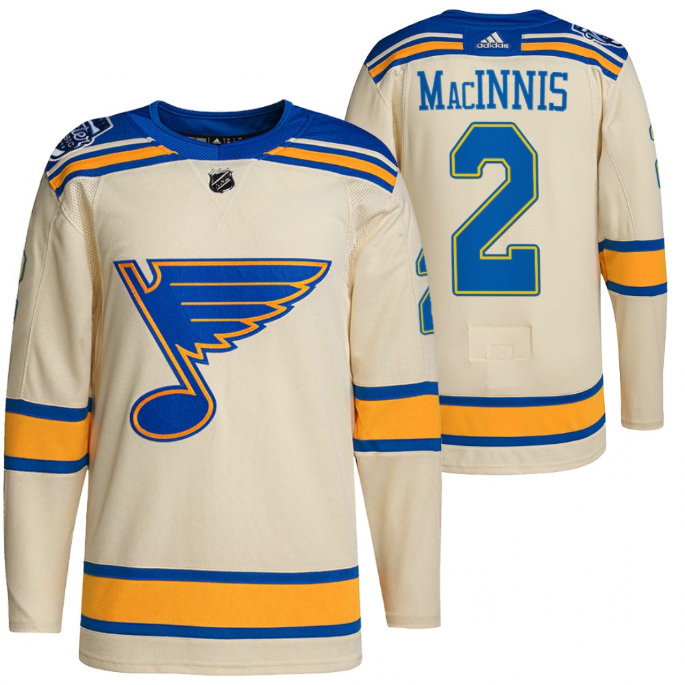St. Louis Blues Al MacInnis Cream 2022 Winter Classic Authentic Jersey