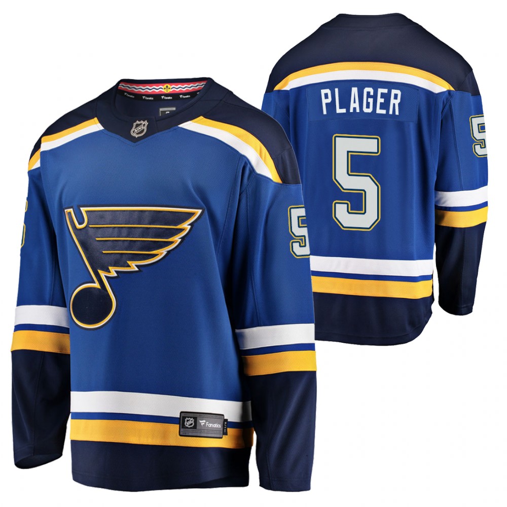 St. Louis Blues Bob Plager #5 Home Blue Honor Legend Jersey