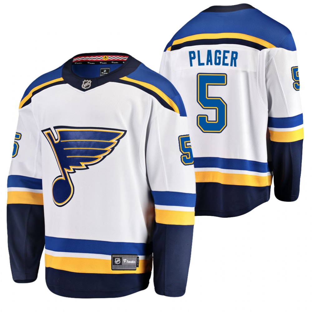 St. Louis Blues Bob Plager Away White Honor Legend Jersey
