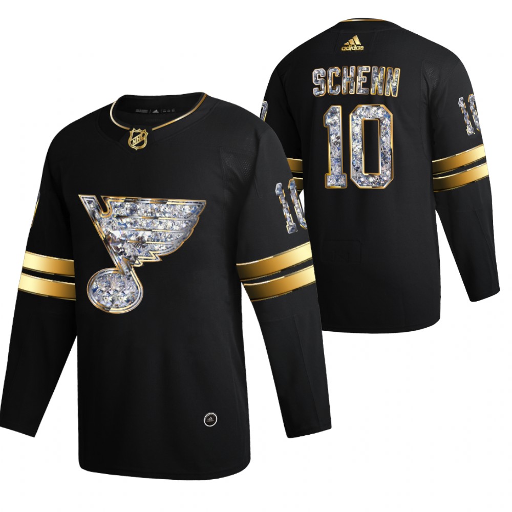 St. Louis Blues Brayden Schenn Black 2022 Stanley Cup Playoffs Diamond Edition Jersey
