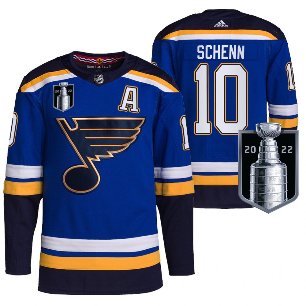 St. Louis Blues Brayden Schenn Blue 2022 Stanley Cup Playoffs Authentic Pro Jersey