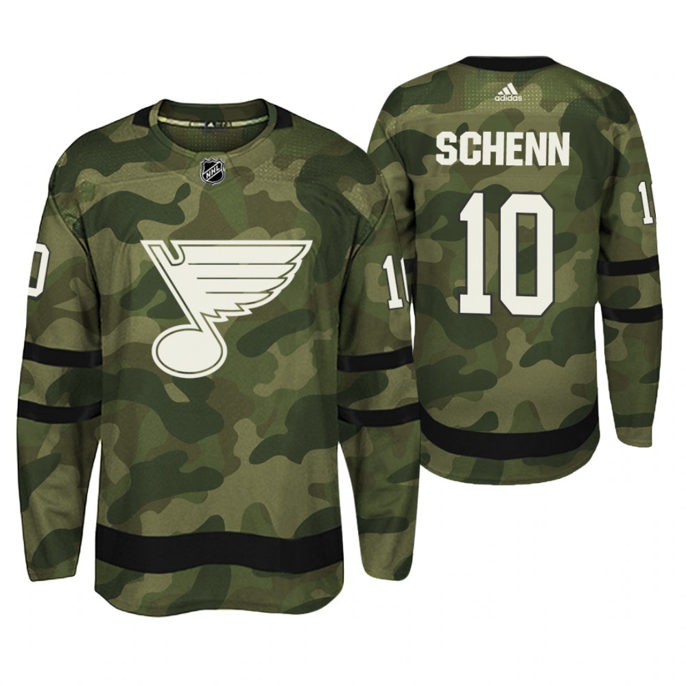 St. Louis Blues Brayden Schenn Camo Armed Special Forces Player Jersey