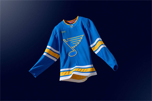 St. Louis Blues Fanatics Alternate Premium Custom Jersey - Blue  1