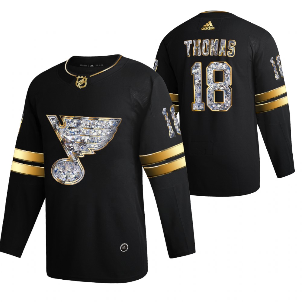 St. Louis Blues Robert Thomas Black 2022 Stanley Cup Playoffs Diamond Edition Jersey