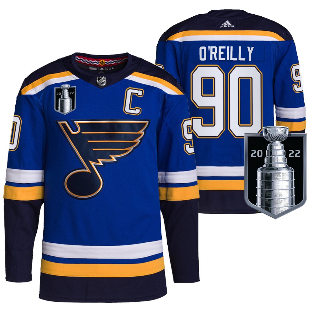 St. Louis Blues Ryan O'Reilly Blue 2022 Stanley Cup Playoffs Authentic Pro Jersey