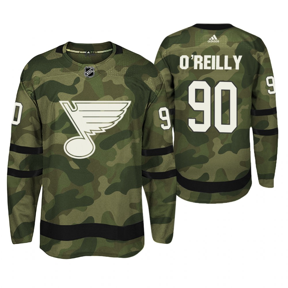 St. Louis Blues Ryan O'Reilly Camo Armed Special Forces Player Jersey