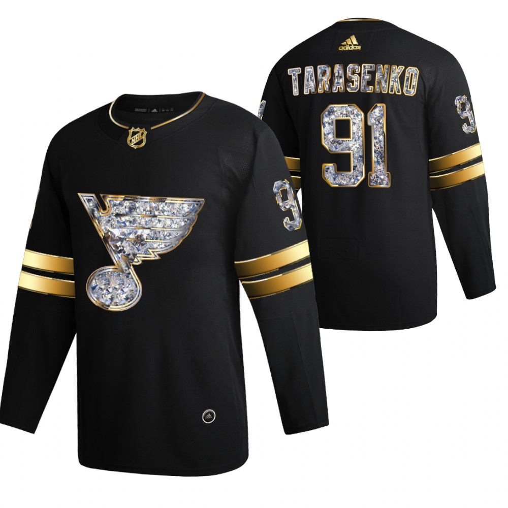 St. Louis Blues Vladimir Tarasenko Black 2022 Stanley Cup Playoffs Diamond Edition Jersey