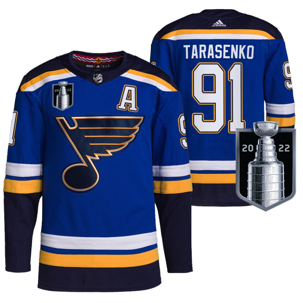 St. Louis Blues Vladimir Tarasenko Blue 2022 Stanley Cup Playoffs Authentic Pro Jersey