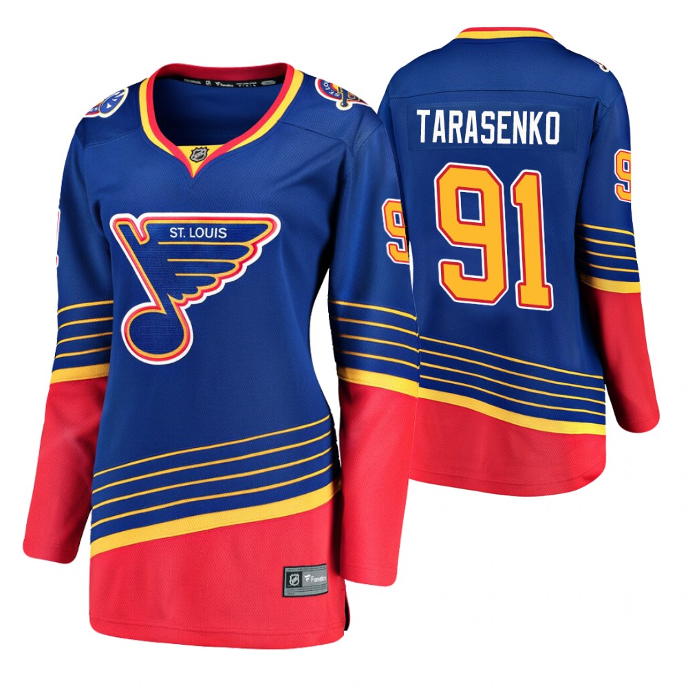 St. Louis Blues Vladimir Tarasenko Blue Women's Retro Jersey