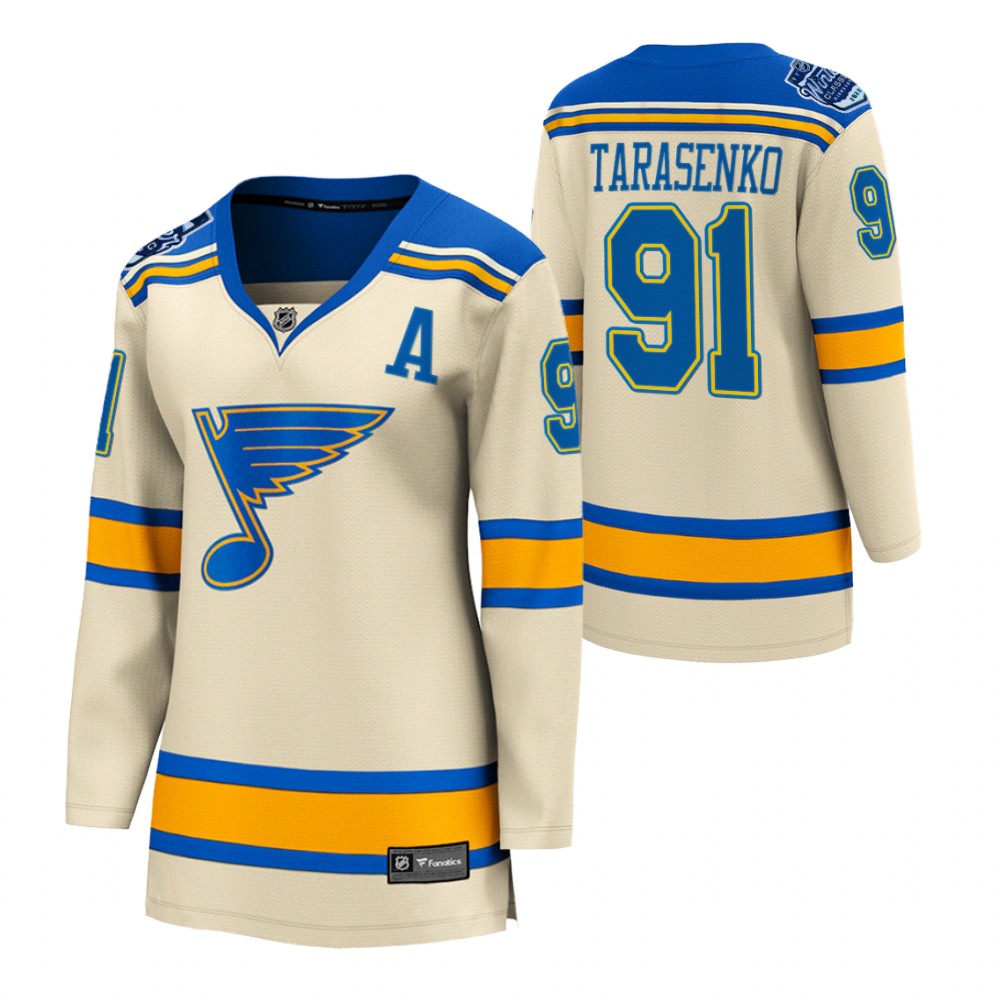 St. Louis Blues Vladimir Tarasenko Women Cream 2022 Winter Classic Jersey