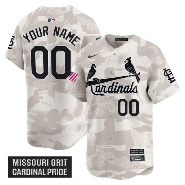 St. Louis Cardinals 2025 Armed Forces Day Vapor Premier Limited  Custom Jersey – All Stitched