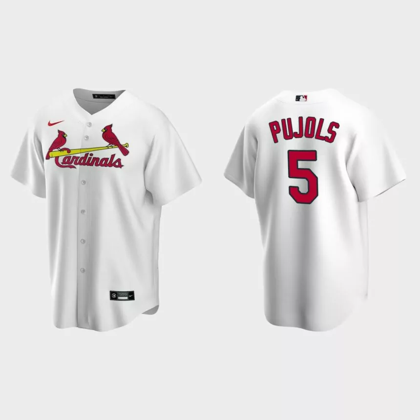 St. Louis Cardinals Albert Pujols Replica Home Jersey – White