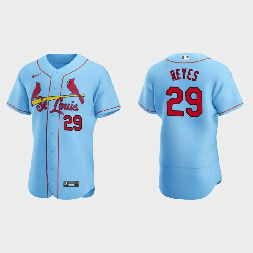 St. Louis Cardinals Alex Reyes #29 Light Blue Authentic 2020 Alternate Jersey