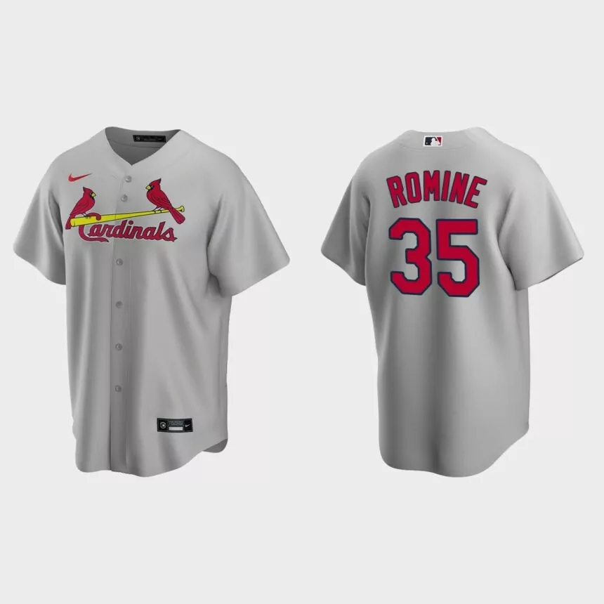 St. Louis Cardinals Austin Romine Replica Road Jersey – Gray